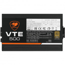 Блок питания Cougar VTE 500W V2 [CGR BS-500R] черный                                                                                                                                                                                                      