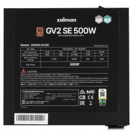 Блок питания ZALMAN GV2SE 500W черный                                                                                                                                                                                                                     