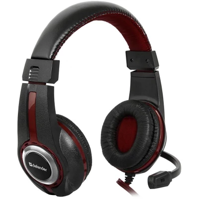 Наушники с микрофоном Defender Warhead G-185 чёрный+красный                                                                                                                                                                                               