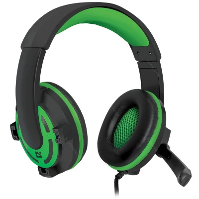 Наушники с микрофоном Defender Warhead G-300 зелёный                                                                                                                                                                                                      