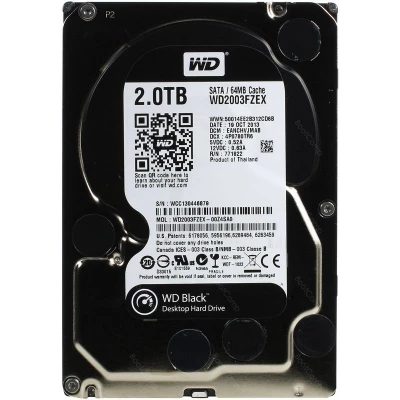 Жесткий диск 2000Gb WD Caviar Black WD2003FZEX                                                                                                                                                                                                            