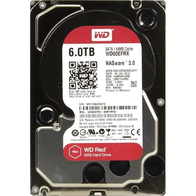 Жесткий диск 6000Gb WD Caviar Red WD60EFRX                                                                                                                                                                                                                