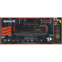 Клавиатура REDRAGON Asura черно-красная                                                                                                                                                                                                                   