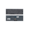 Клавиатура для ноутбука Lenovo IdeaPad U510 Z710 черная с серебристой рамкой 