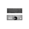 Клавиатура для ноутбука Lenovo IdeaPad Z500 чёрная с серой рамкой 