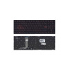 Клавиатура для ноутбука Lenovo Legion Y520 Y520-15IKB черная без рамки, красная подсветка 