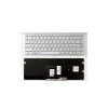 Клавиатура для ноутбука Sony Vaio VPC-EA белая c белой рамкой 