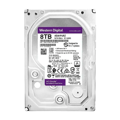 Жесткий диск 8000Gb (8TB) WD Caviar Purple (WD81PURZ)                                                                                                                                                                                                     