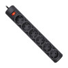Сетевой фильтр Defender DFS-151 1.8м,чёрный,6 розеток 