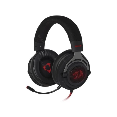 Наушники  с микрофоном Defender Redragon Aspis чёрный+красный                                                                                                                                                                                             