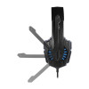 Наушники с микрофоном Defender Warhead G-390 чёрный+синий 