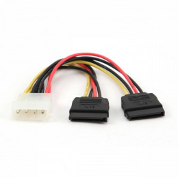 Кабель питания Molex - SATA (x2) GEMBIRD (CC-SATA-PSY-0.3M), 0.3 метра                                                                                                                                                                                    