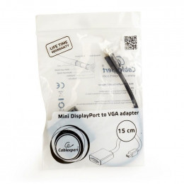 Переходник miniDisplayport - VGA GEMBIRD (AB-mDPM-VGAF-02), 0.2 метра                                                                                                                                                                                     
