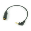 Переходник 2.5mm jack - 3.5mm jack GEMBIRD (CCAP-2535), 0.15 метра 