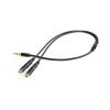 Переходник 3.5 mm jack (4-pin) - 3.5 mm jack (x2) GEMBIRD (CCA-417M), 0.2 метра 