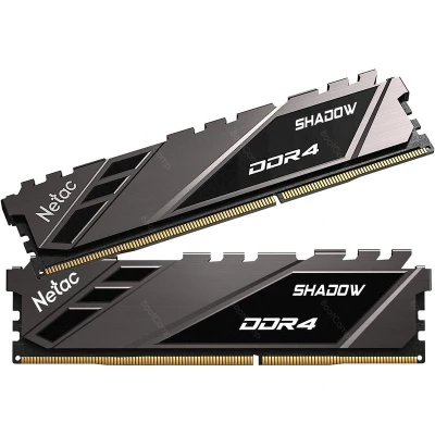 Оперативная память DDR4 32GB (2x16Gb KIT) 3200Mhz Netac Shadow NTSDD4P32DP-32E Оперативная память DDR4 32GB (2x16Gb KIT) 3200Mhz Netac Shadow NTSDD4P32DP-32E