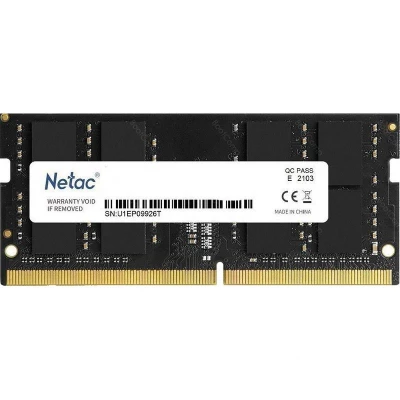 Оперативная память DDR4 SODIMM 16Gb 3200MHz Netac Basic NTBSD4N32SP-16                                                                                                                                                                                    