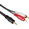Кабель аудио (3.5mm Jack M - 2xRCA M) 2м ExeGate EX-CCA-458-2.0 EX225927RUS 