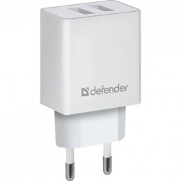 Сетевое зарядное устройство Defender UPA-22 белый 83580                                                                                                                                                                                                   