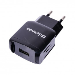 Сетевое зарядное устройство Defender EPA-02 чёрный 83838                                                                                                                                                                                                  
