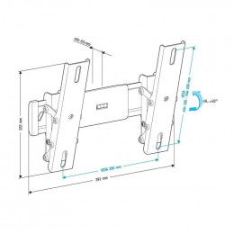 Кронштейн HOLDER LCD-T2611 22”- 47” Черный                                                                                                                                                                                                                