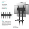 Мобильная стойка для ТВ ONKRON TS1351 чёрный 