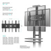 Мобильная стойка для ТВ ONKRON TS1552 чёрный 