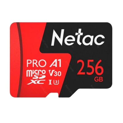 Память micro Secure Digital Card 256Gb Netac NT02P500PRO-256G-R                                                                                                                                                                                           