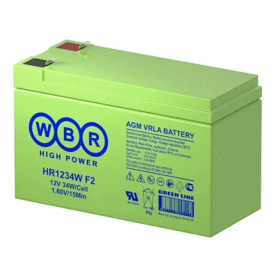 Батарея 12V/ 9,0Ah WBR HR1234W 12V/9Ah                                                                                                                                                                                                                    