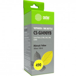 Чернила Cactus CS-GI490YB GI-490 желтый                                                                                                                                                                                                                   