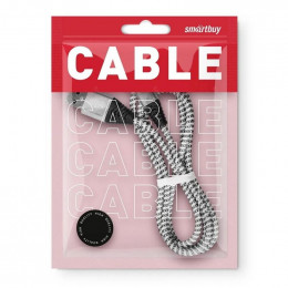 Кабель Smartbuy HEDGEHOG (iK-3112HH gray) Type-C Серый <1м/2A>                                                                                                                                                                                            