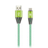 Кабель Smartbuy HEDGEHOG (iK-3112HH green) Type-C Зеленый 