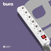 Фильтр сетевой Buro 600SH-16-3-W 3м (6 розеток) белый (коробка) 