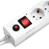 Фильтр сетевой Buro BU-SP1.8_USB_2A-W 1.8м (6 розеток) белый (коробка) 