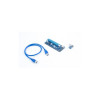 Адаптер удлинитель райзер PCle 1x в 16х с питанием SATA/Molex/6pin KS-is (KS-347) 