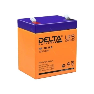 Батарея 12V/ 5,8Ah Delta HR12-5.8 клеммы F2                                                                                                                                                                                                               