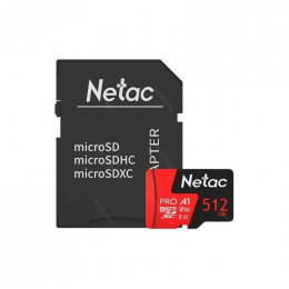 Карта памяти Micro Secure Digital 512GB Netac (NT02P500PRO-512G-R)                                                                                                                                                                                        