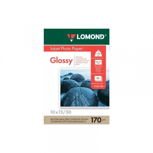 Бумага глянцевая 10x15 Lomond 170г/м2, 50лист. (0102150) 