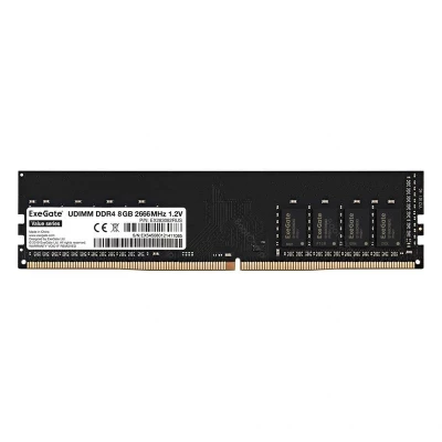 Оперативная память DDR4 8GB 2666Mhz ExeGate Value DIMM EX283082RUS                                                                                                                                                                                        
