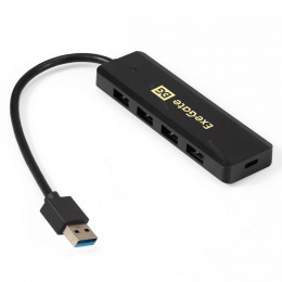 Концентратор ExeGate DUB-4P/1 черный EX293980RUS                                                                                                                                                                                                          