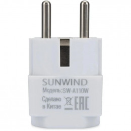 Переходник 220B UK EURO SunWind SW-A110W белый                                                                                                                                                                                                            
