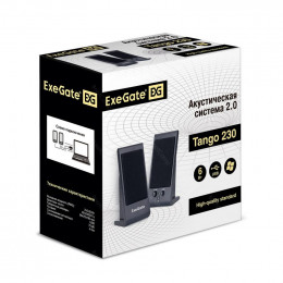 Колонки звуковые 2.0 ExeGate Tango 230 черный                                                                                                                                                                                                             