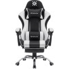 Игровое кресло Defender Tios чёрный/белый 