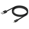Кабель Borasco Lightning - USB 1 метр чёрный (21971) 