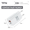 Сетевое зарядное устройство TFN GaN WC-33-2105-WH 