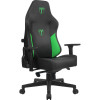 Игровое кресло Tline Grand чёрный/зеленый 