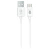 Кабель Borasco micro-USB - USB 1 метр белый 