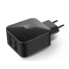 Сетевое зарядное устройство Borasco 2USB 2,1A черный 
