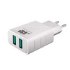 Сетевое зарядное устройство Borasco 2USB 2,4A белое 