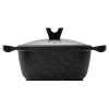 Кастрюля с крышкой DOMOLETTI Black Marble KETG20 2,6L 